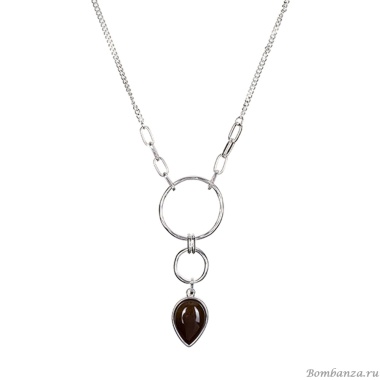 Колье Fiore Luna, COFFE AGATE